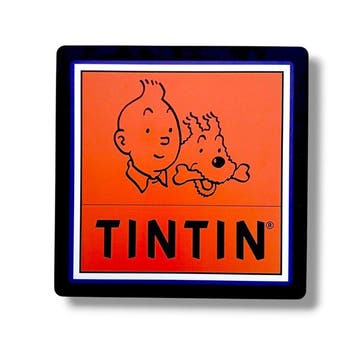Lichtbord - Boutique Tintin - Lichtreclame - Aluminium,, Nieuw