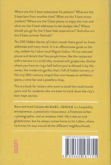 The 500 hidden secrets of Lisbon / The 500 Hidden Secrets, Verzenden, Gelezen, Miguel Judice