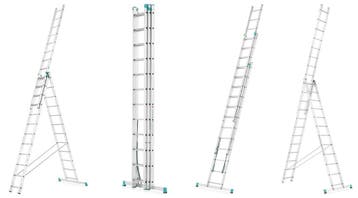 Multifunctionele Ladder 9.3m | HIGHER | Premium | OP=OP, Nieuw, Ophalen of Verzenden, Ladder, Opvouwbaar of Inschuifbaar