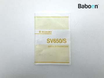 Instructie Boek Suzuki SV 650 1999-2002 (SV650N SV650S, Verzenden, Gebruikt