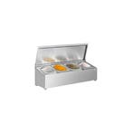 GGM Gastro | RVS kruidenrek - 4x GN 1/6 | GAH416 | GAH416, Verzenden, Nieuw