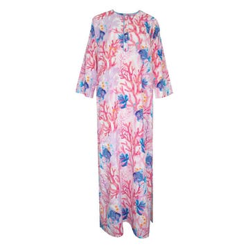 Place du Soleil • roze maxi jurk • M, Maat 38/40 (M), Verzenden, Place du Soleil, Nieuw