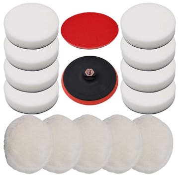 vidaXL 14-delige Polijstpadset 180 mm, Verzenden, Nieuw