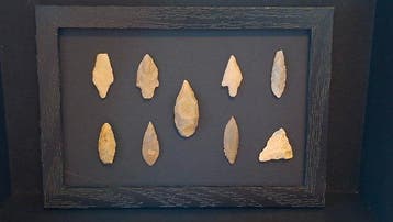 prehistorie vuursteen Pijlpunt - 120 mm (Zonder