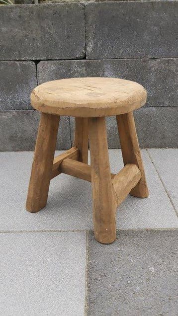 Kruk - Teak - Teakhouten krukje