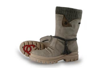 Rieker Laarzen in maat 38 Beige, Kleding | Dames, Schoenen, Hoge laarzen, Verzenden, Beige, Gedragen