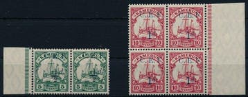 Duitse Koloniën - Kameroen 1915 - Britse bezetting, 1/2 d op, Gestempeld