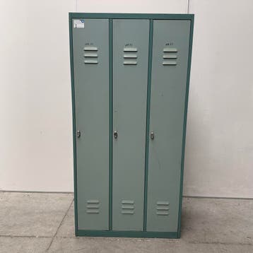 3-deurs metalen lockerkast - 180x90x50 cm, Ophalen of Verzenden, Nieuw