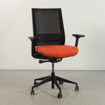 Bureaustoel Kastel Karma - Oranje - Zwart - Mesh rugleuning, Ophalen of Verzenden, Nieuw in verpakking