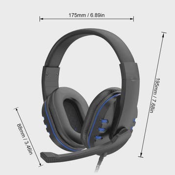 Gaming Headset met Microfoon en Volumeregeling - Bedraad 3.5, Verzenden, Nieuw