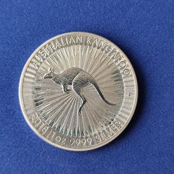 Australië. 1 Dollar 2018, Kangaroo, 1 Oz (Zonder