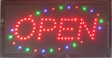 OPEN LED bord lamp verlichting lichtbak reclamebord #C14, Verzenden, Nieuw in verpakking