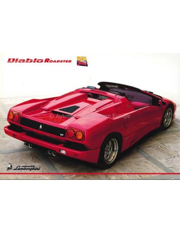 1998 LAMBORGHINI DIABLO PERSMAP, Boeken, Nieuw, Author