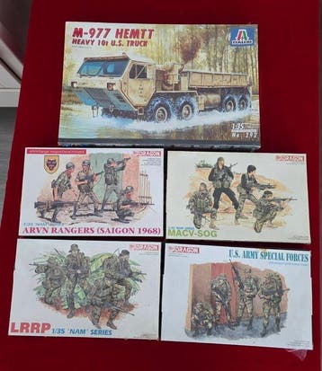Italeri - Speelgoed bouwpakket M-977 HEMTT; ARVN RANGERS, Nieuw