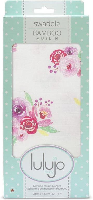 Lulujo swaddle bamboo 120x120 - Posies, Verzenden, Nieuw