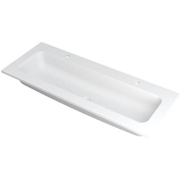 INK Faktor Wastafel Polystone Centraal met 2 Kraangaten -, Ophalen of Verzenden, Nieuw