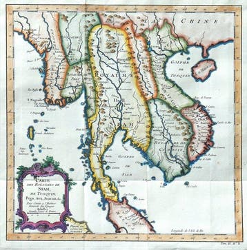 Azië - Thailand, Cambodja, Laos, Vietnam; N. Bellin - Carte, Nieuw