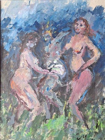 Mino Maccari (1898-1989) - Figure, Antiek en Kunst