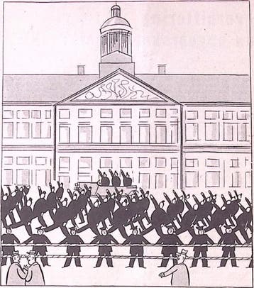 Vrij Nederland - het defilé der W.A. (lijst optie), Verzenden