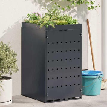 vidaXL Zwenkwagen Opslag met Plantenbakdak voor Enkel 240L, Verzenden, Nieuw