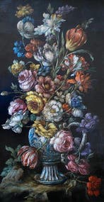 Bartolomeo Bimbi (1648-1730), Navolger van - Vaso con Fiori