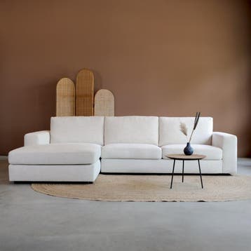 *WOONWINKEL* PEPP Interiors Uno Hoekbank Links Ivoor, Huis en Inrichting, Verzenden, Nieuw