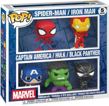 Funko Pop! - Marvel Spiderman, Iron Man, Cpt. America, Hulk,, Verzenden, Nieuw