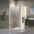 Brauer Void - Carving Pendeldeuren - Helder Glas - 100 x 200, Ophalen of Verzenden, Nieuw, Rvs