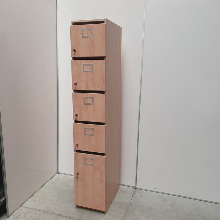 5-deurs Vepa lockerkast - 199x36x56 cm, Huis en Inrichting, Kasten | Lockerkasten, Ophalen of Verzenden