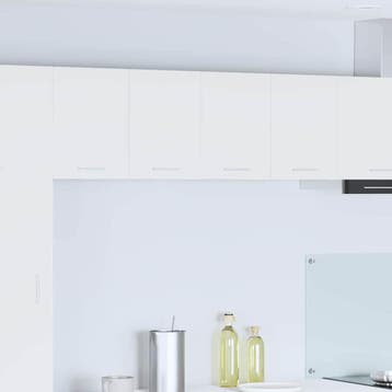 vidaXL Hangkast 2 st Wit Bewerkt hout, Verzenden, Nieuw, Wit