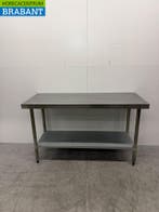 RVS Werktafel met onderschap 150 x 60 x 90 cm Horeca, Ophalen of Verzenden, Gebruikt