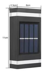 Zonnelamp Buiten Up-Down Licht Waterdicht Huis Tuindecoratie, Verzenden, Nieuw