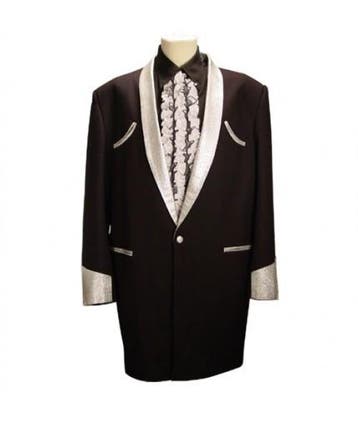 Drape Jacket Black / Silver Lurex-56 (NL) / 46 (UK), Kleding | Dames, Ophalen, Nieuw