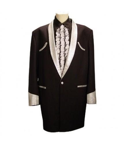 Drape Jacket Black / Silver Lurex-56 (NL) / 46 (UK), Kleding | Dames, Carnavalskleding en Feestkleding, Ophalen