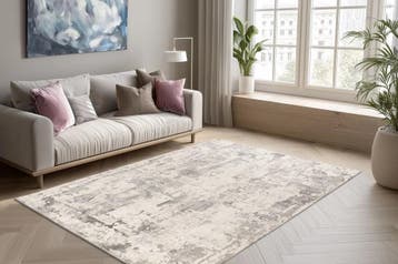 Modern Vloerkleed | Tropez | Verweerd | Zilver | 200x290 cm, Verzenden, Nieuw