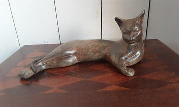 P. Chenet Foundry - Figuur - Grote Kat - 23 cm - Brons