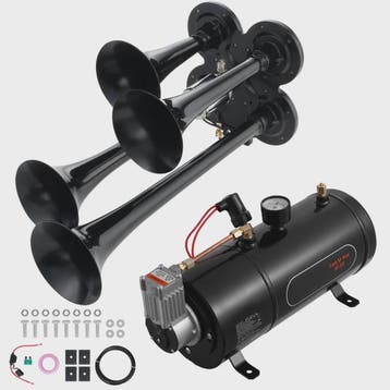 Krachtige 4-Trompet Lucht Hoorn Kit 150dB met 12V Compressor, Verzenden, Nieuw