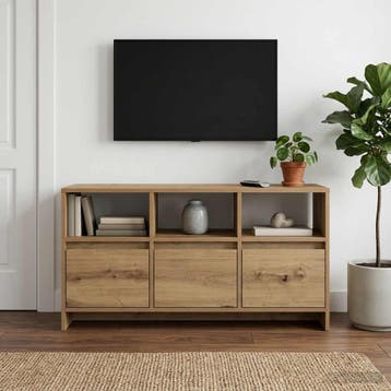 vidaXL Tv-meubel 102 x 37,5 x 52,5 cm Artisanaal eiken, Huis en Inrichting, Minder dan 50 cm, Verzenden, Nieuw, Minder dan 100 cm