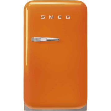 €949 Smeg FAB5ROR5 koelkast Vrijstaand 34 l D Oranje, Ophalen of Verzenden, Nieuw, 160 cm of meer
