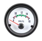 Performance Instrument Wit Voltage 8-16 Volt 52mm, Ophalen of Verzenden, Nieuw