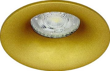 GU10 LED Inbouwspot Armatuur SMOOTY Rond Goud Vast Zaagma..., Ophalen of Verzenden, Nieuw