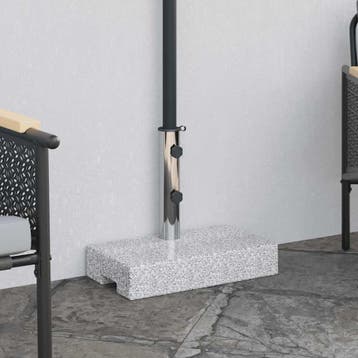 vidaXL Parasolvoet rechthoekig 25 kg graniet, Verzenden, Nieuw, Minder dan 1 meter, Parasolvoet