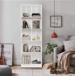 Vloerstaande Boekenkast met 5 Planken – Wit, Verzenden, Nieuw