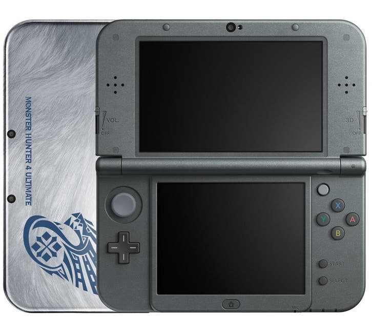 Nintendo New 3DS XL Console - Monster Hunter 4 Ultimate Edit, Spelcomputers en Games, Spelcomputers | Nintendo 2DS en 3DS, Zo goed als nieuw