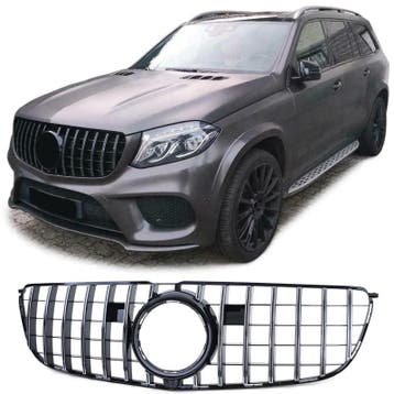 Grill Mercedes GLS X166 Facelift 15-19 Zwart/Chroom, Ophalen of Verzenden, Nieuw
