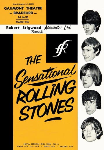 Posters - Poster Rolling Stones - Gaumont Theatre, Verzenden, Zo goed als nieuw