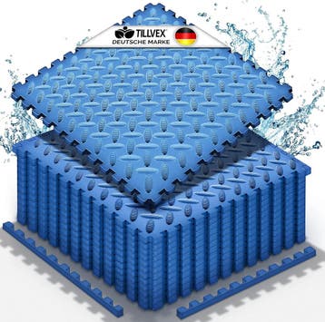Zwembadtegels - Fitnesstegels - Foam tegels - 48 stuks - Bla, Verzenden, Zo goed als nieuw