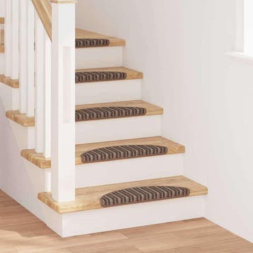 vidaXL Zelfklevende Trapmatten 15 st 56 x 17 x 3 cm Non-Slip, Doe-het-zelf en Verbouw, Ladders en Trappen, Verzenden, Nieuw