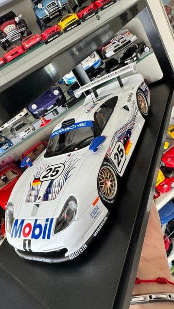 Werk83 1:18 - Modelauto - Porsche 911 GT1 #25 - 24 uur Le, Nieuw