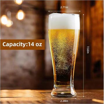 BPA-vrije Plastic Bierglazen Set van 6 – 450ml Pint Glazen, Verzamelen, Biermerken, Verzenden, Nieuw
